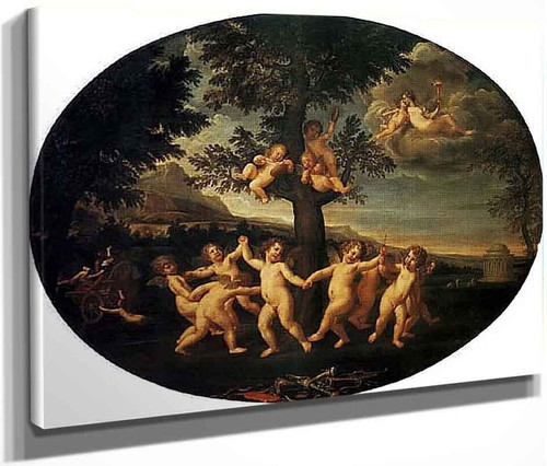 Dance Of The Cupids 1 By Francesco Albani By Francesco Albani