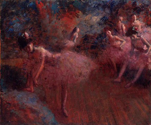 Dancers In Pink By Jean Louis Forain  By Jean Louis Forain