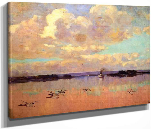 Dawn On The Mississippi By Frank Coburn