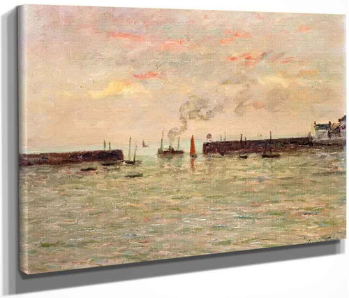 Departure Under Steam From Belle Ile A Port Maria, Quiberon By Maxime Maufra By Maxime Maufra