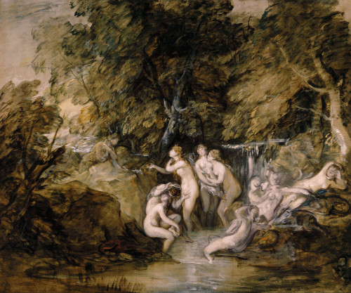 Diana And Actaeon By Thomas Gainsborough  By Thomas Gainsborough