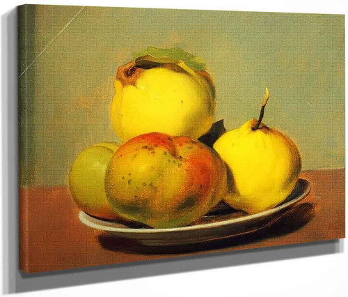 Dish Of Apples And Quinces By David Johnson