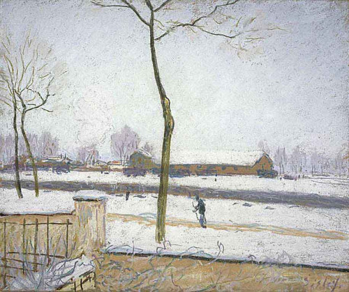 Effet De Neige By Alfred Sisley