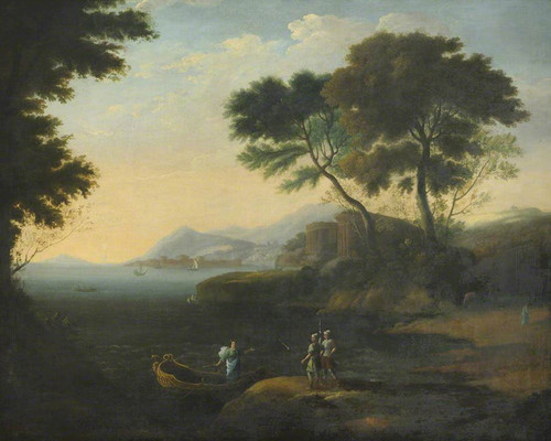 Embarkation Of Carlo And Ubaldo In Pursuit Of Rinaldo By Claude Lorrain By Claude Lorrain