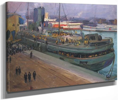 Embarking At Southampton By Sir John Lavery, R.A. By Sir John Lavery, R.A.