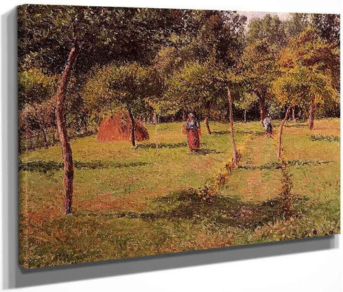 Enclosed Field At Eragny By Camille Pissarro By Camille Pissarro