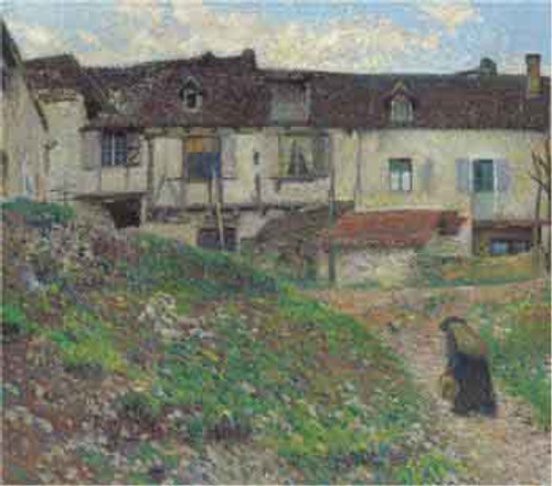 Entering The Village By Henri Martin By Henri Martin