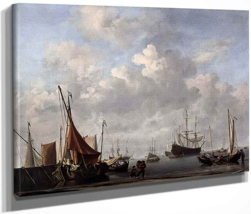 Entrance To A Dutch Port By Willem Van De Velde The Younger