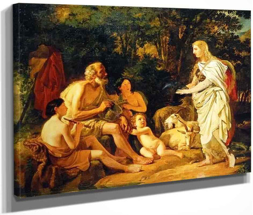 Erminia And The Shepherds.  By Karl Pavlovich Brulloff, Aka Karl Pavlovich Bryullov By Karl Pavlovich Brulloff