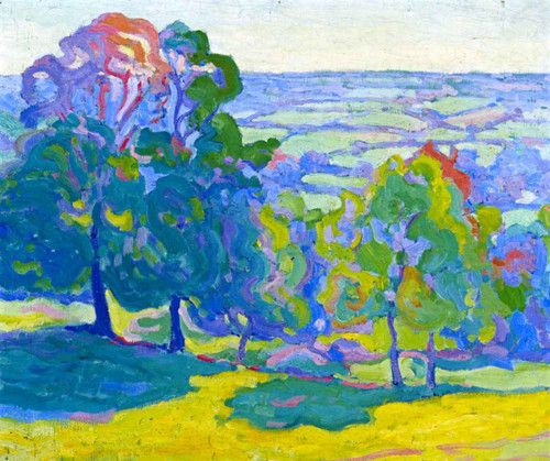 Evening In The Culme Valley By Robert Bevan By Robert Bevan