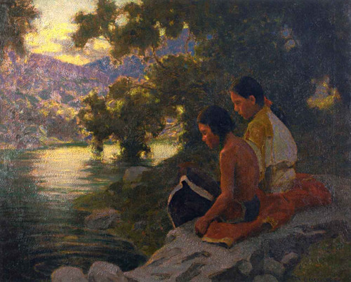 Evening Reverie By E. Irving Couse Evening Reverie By E. Irving Couse