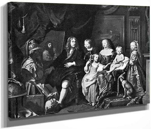 Everhard Jabach With His Family (Second Version) By Charles Le Brun(French, 1619 1690) By Charles Le Brun(French, 1619 1690)
