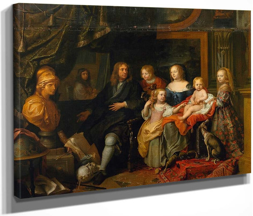 Everhard Jabach With His Family  By Charles Le Brun By Charles Le Brun