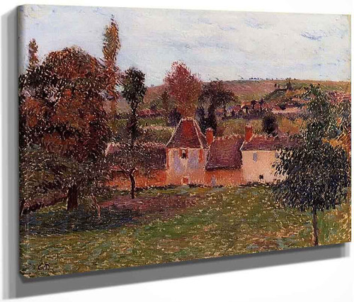 Farm At Basincourt By Camille Pissarro By Camille Pissarro