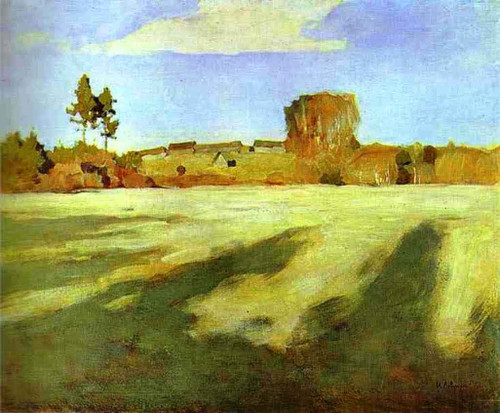 Field After Harvest By Isaac Levitan
