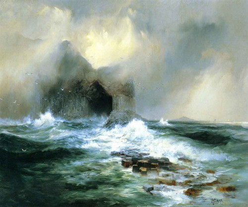 Fingal's Cave, Island Of Staffa, Scotland By Thomas Moran By Thomas Moran Fingal's Cave, Island Of Staffa, Scotland By Thomas Moran By Thomas Moran
