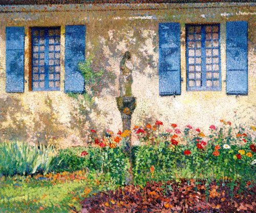 Flower Bed In Front Of The Windows At Marquayrol, In Labastide Du Vert By Henri Martin By Henri Martin