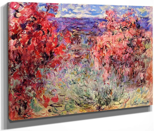 Flowering Trees Near The Coast By Claude Oscar Monet