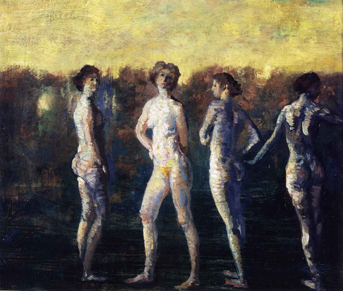 Four Figures By Arthur B. Davies By Arthur B. Davies