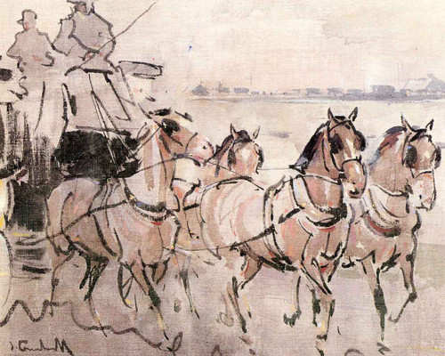 Four In Hand By Joseph Crawhall