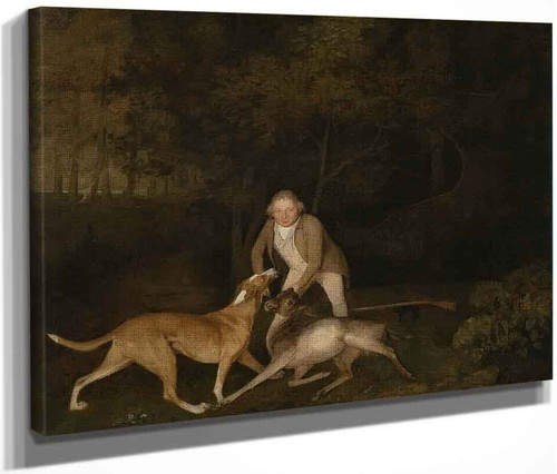 Freeman, The Earl Of Clarendon's Gamekeeper, With A Dying Doe And Hound By George Stubbs