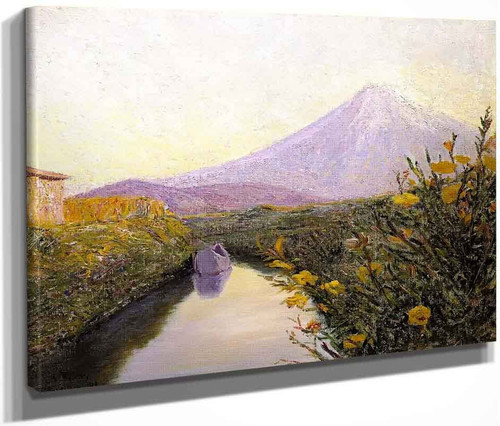 Fuji From The Canal, Iwabuchi By Lilla Cabot Perry