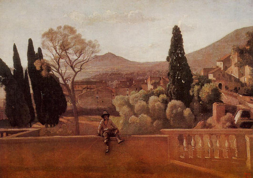 Gardens Of The Villa Deste At Tivoli By Jean Baptiste Camille Corot By Jean Baptiste Camille Corot