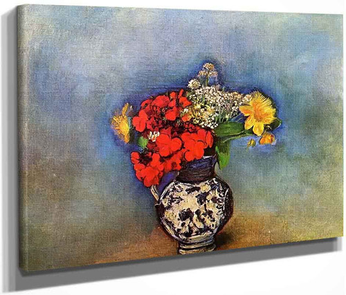 Geraniums By Odilon Redon By Odilon Redon