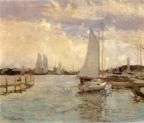 Gloucester Harbor 1 By John Twachtman
