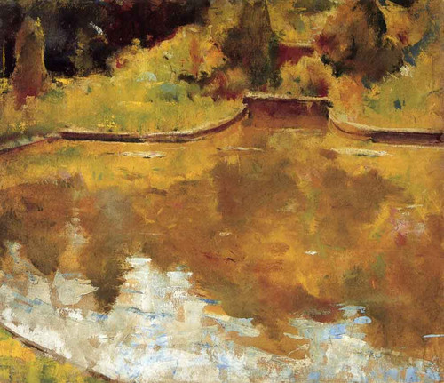 Goldfish Pond By Charles W. Hawthorne Goldfish Pond By Charles W. Hawthorne
