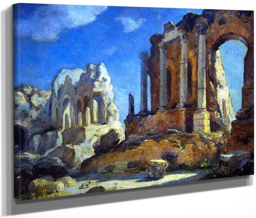 Greco Roman Theater At Night, Taormina, Sicily By Colin Campbell Cooper By Colin Campbell Cooper