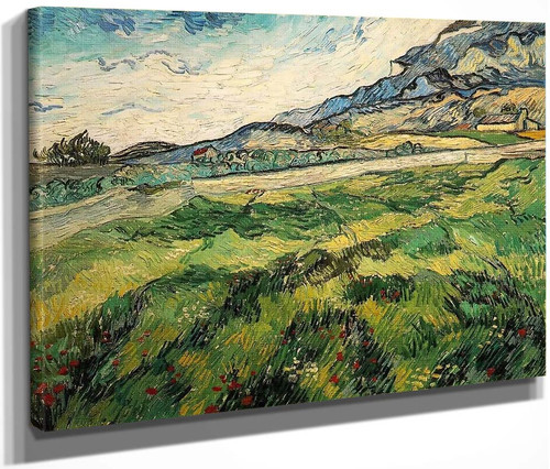 Green Wheat Field By Vincent Van Gogh