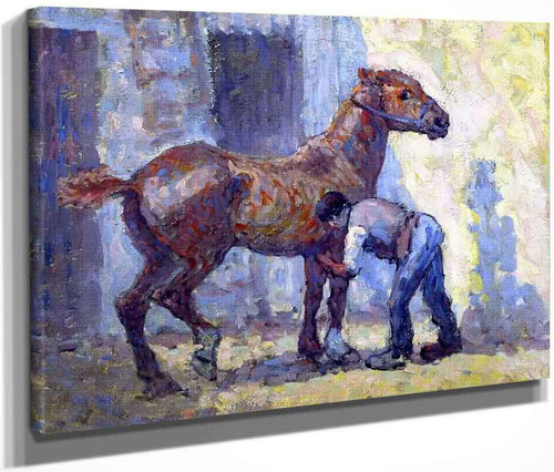 Grooming Horse By Robert Bevan By Robert Bevan