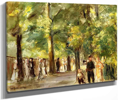 Grosse Seestrasse Inwannsee Mit Spaziergangern By Max Liebermann By Max Liebermann