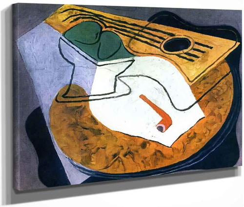 Guitar And Fruit Dish 4 By Juan Gris