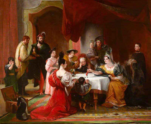 Gulliver Presented To The Queen Of Brobdignag By Charles Robert Leslie