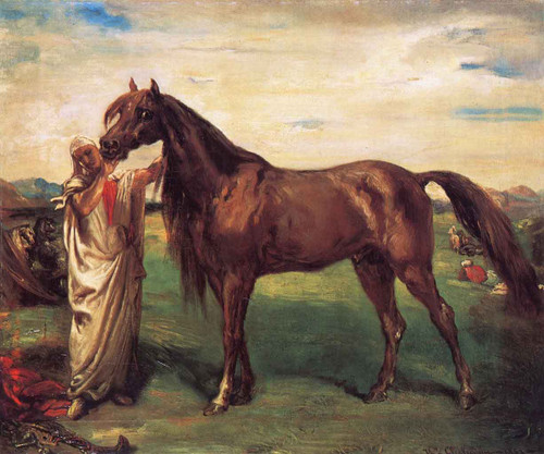 Hadji, Arab Stalion From Constantine Provence By Theodore Chasseriau