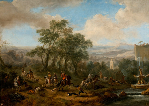Hare Hunting By Philips Wouwerman Dutch 1619 1668
