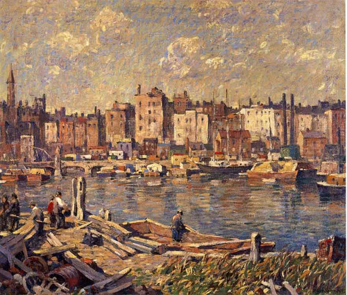 Harlem River By Robert Spencer