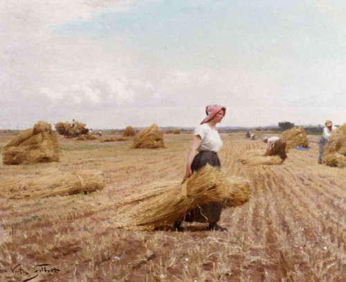 Harvest By Victor Gabriel Gilbert By Victor Gabriel Gilbert Harvest By Victor Gabriel Gilbert By Victor Gabriel Gilbert