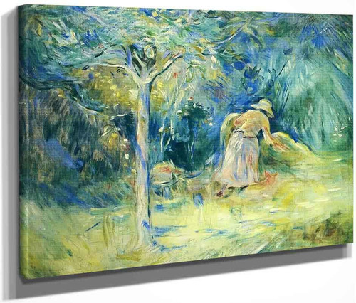 Haying At Mezy By Berthe Morisot