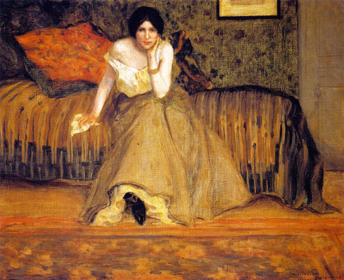 Helene By Frederick Carl Frieseke By Frederick Carl Frieseke