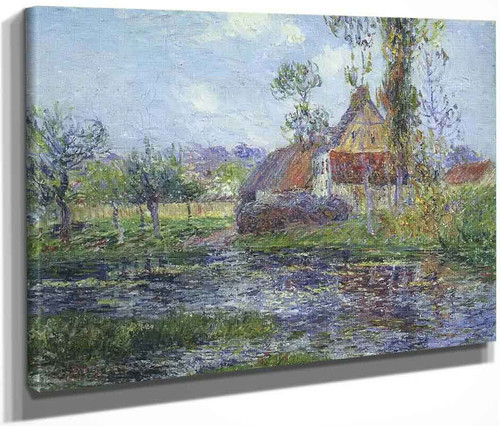 Hendreville By The Eure River By Gustave Loiseau By Gustave Loiseau