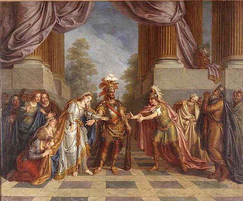 Hercules Restored Alcestis To Her Husband  By Charles Antoine Coypel Iv By Charles Antoine Coypel Iv