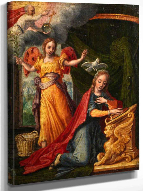 Annunciation By Pieter Aertsen By Pieter Aertsen