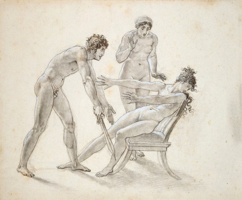Hermione Rejecting Orestes By Anne Louis Girodet De Roussy Trioson By Anne Louis Girodet De Roussy Trioson