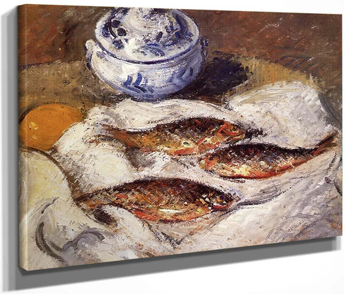 Herring And Tureen By Gustave Loiseau By Gustave Loiseau