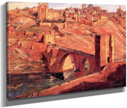 Highbridge And View Of Toledo By Ernest Lawson