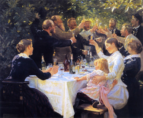 Hip, Hip, Hurrah! By Peder Severin Kroyer
