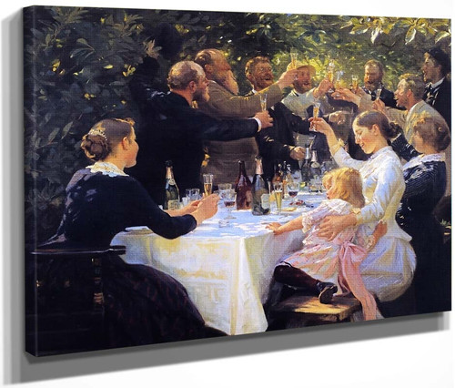 Hip, Hip, Hurrah! By Peder Severin Kroyer